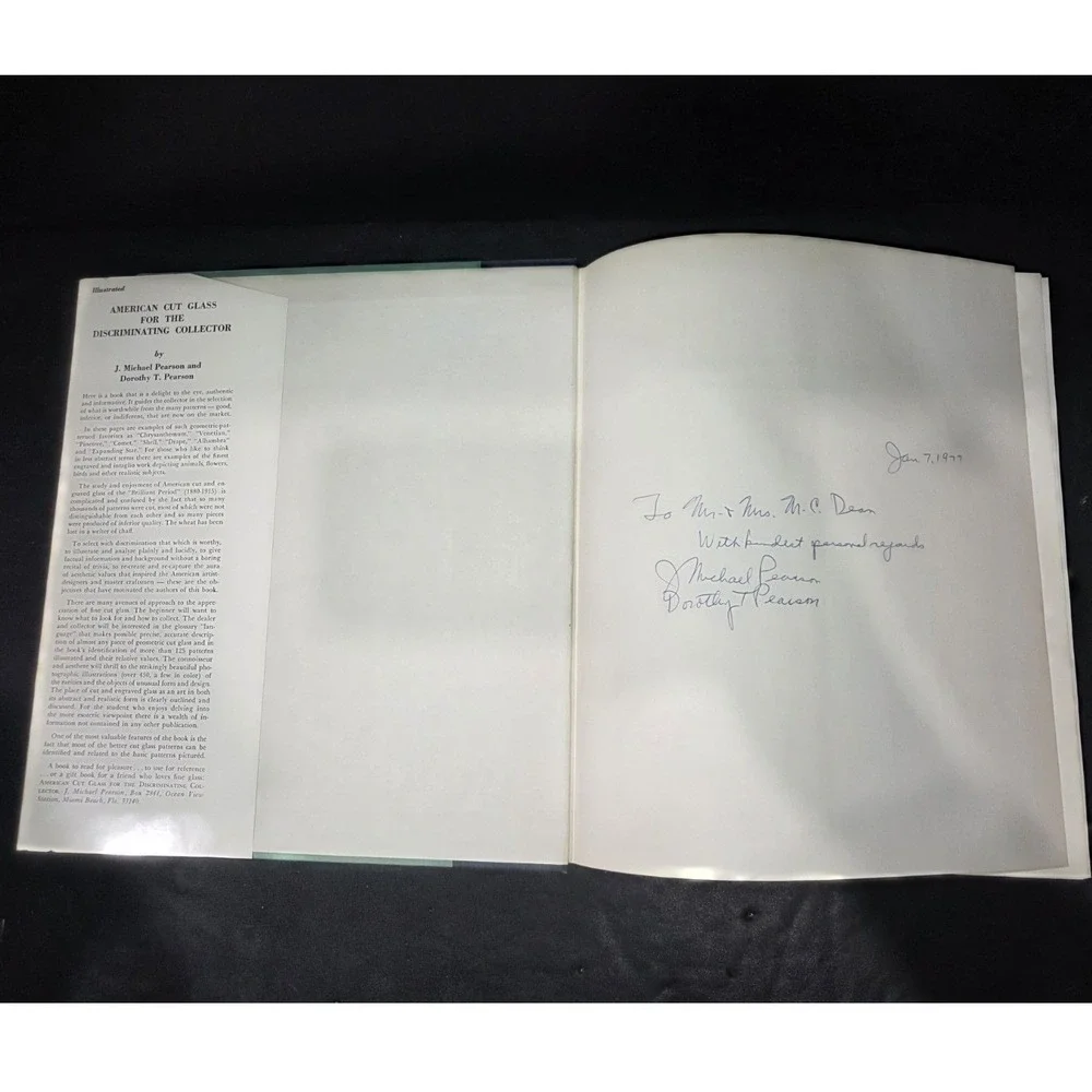 Signed American Cut Glass for the Discriminating Collector Pearson 3rd Edition